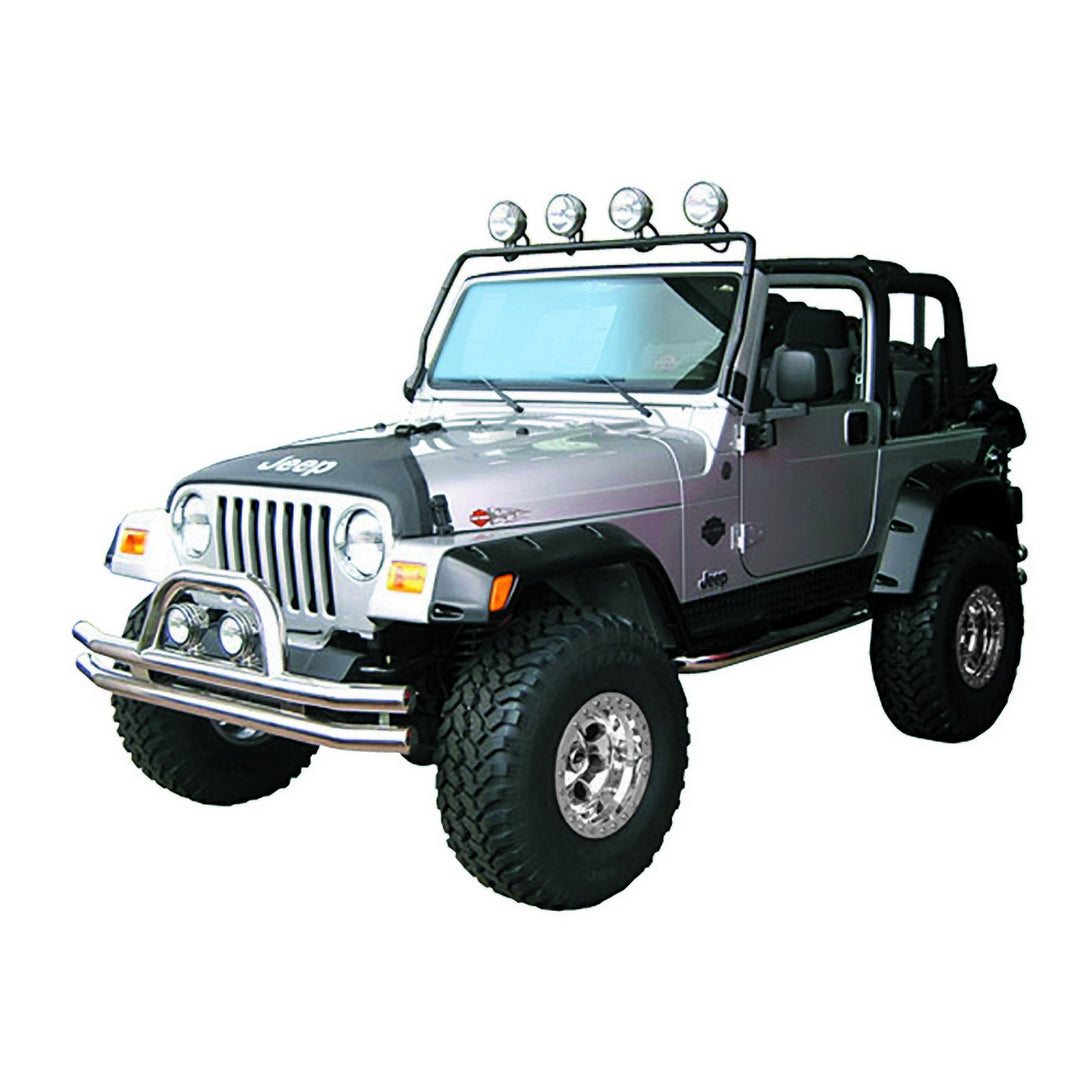 Rugged Ridge 11232.01 Full Frame Black Light Bar Fits 1997-2006 Jeep Wrangler TJ