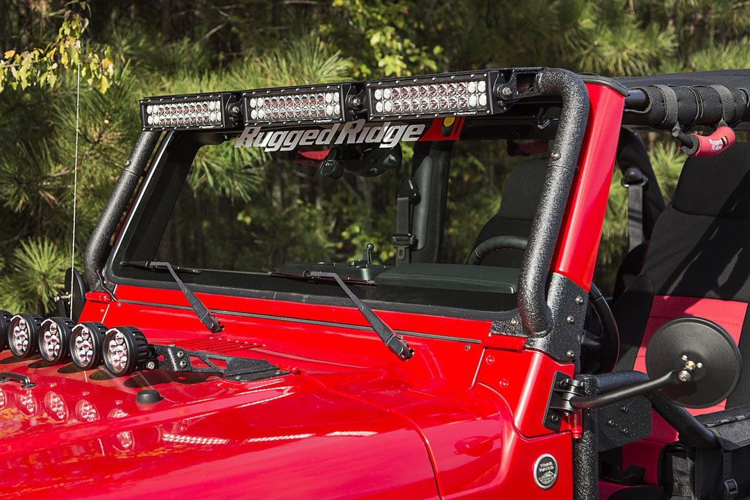 Rugged Ridge 11232.08 Windshield LED Light Bar Fits 1997-2006 Jeep Wrangler TJ | LJ