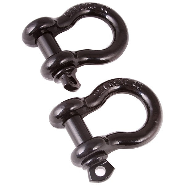 Rugged Ridge 11235.04 Black 3/4 inch D-Ring Shackle Set