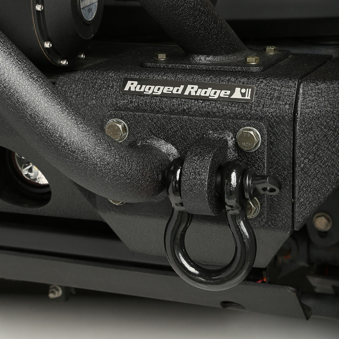Rugged Ridge 11235.19 7/8 inch Black D-Ring 13500 pound