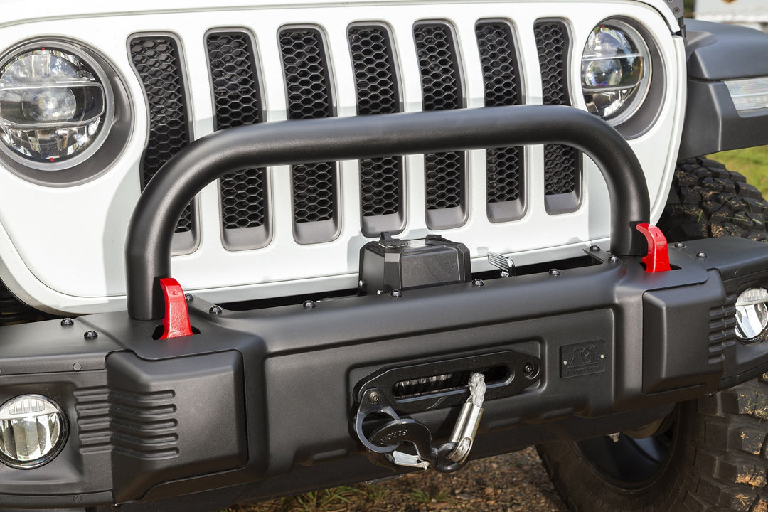 Rugged Ridge 11544.22 Spartacus Front Bumper Over Rider Fist 2018-Current Jeep Wrangler JL and Gladiator JT