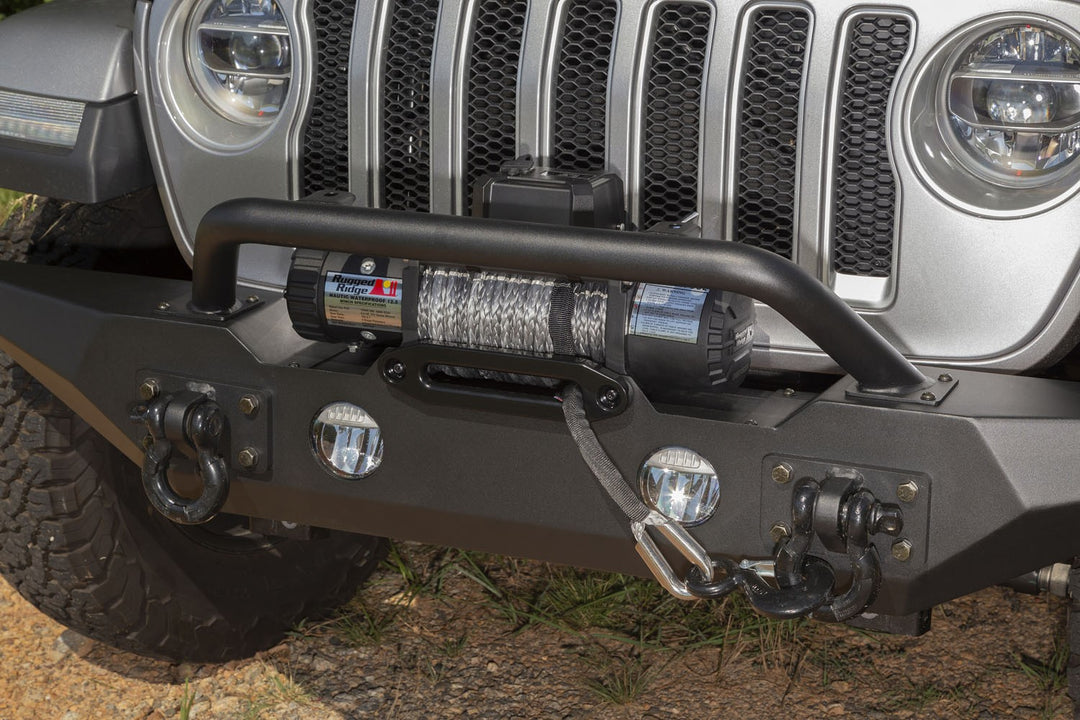 Rugged Ridge 11548.42 Spartan Front Bumper with OverRider Fits 2018-Current Jeep Wrangler JL and Gladiator JT