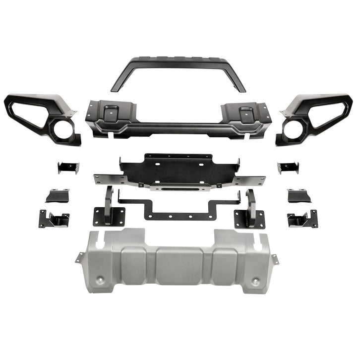 Rugged Ridge 11549.41 Venator Front Bumper with Overrider and Winch Tray Fits 2018-2022 Wrangler JL