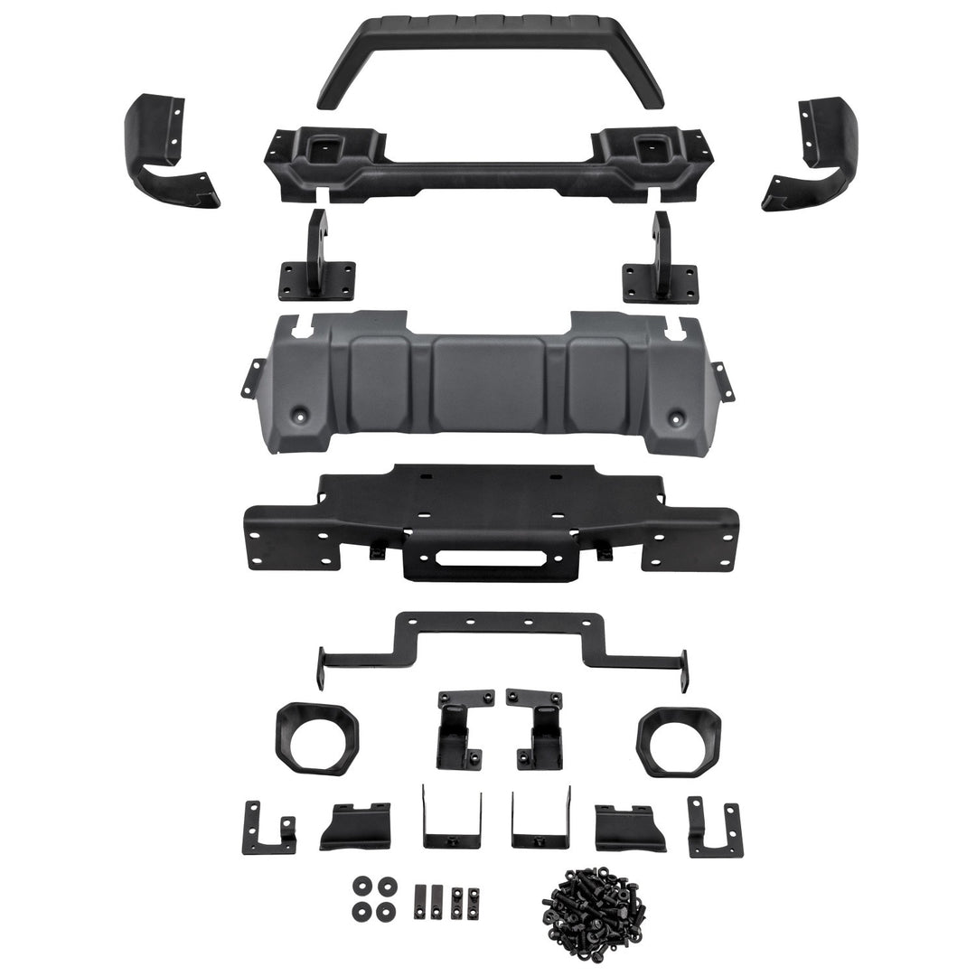 Rugged Ridge 11549.45 Venator Front Bumper w/ Overrider Fits 2018-Current Jeep Wrangler Jl and Gladiator JT