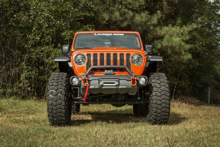 Rugged Ridge 11549.45 Venator Front Bumper w/ Overrider Fits 2018-Current Jeep Wrangler Jl and Gladiator JT