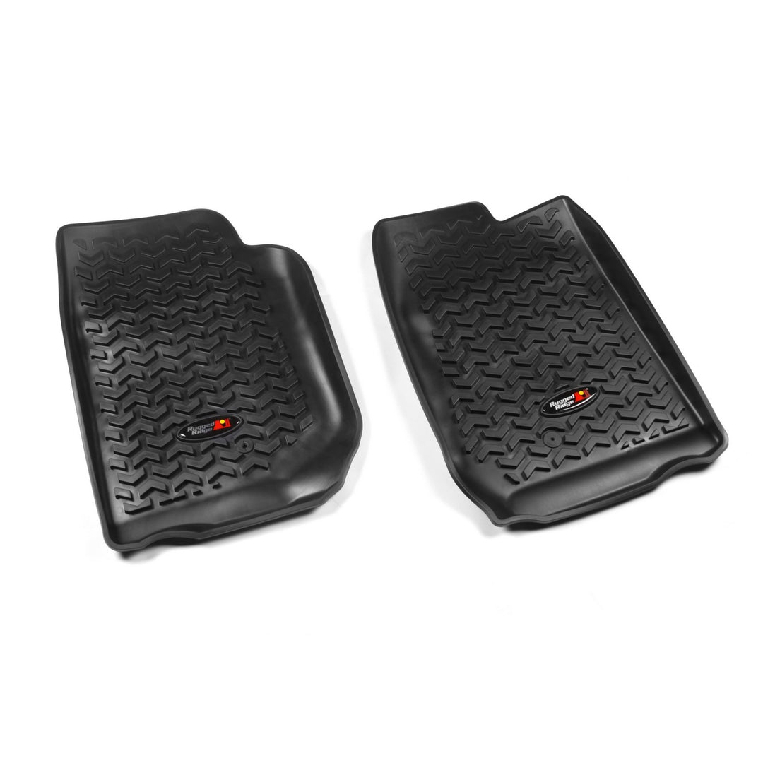 Rugged Ridge 12920.01 Front Floor Liner Set Fits 2007-2018 Jeep Wrangler JK