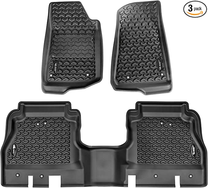 Rugged Ridge 12987.44 Floor Liner Kit Front and 2nd Seat Fits 2020-2022 Jeep Gladiator JT