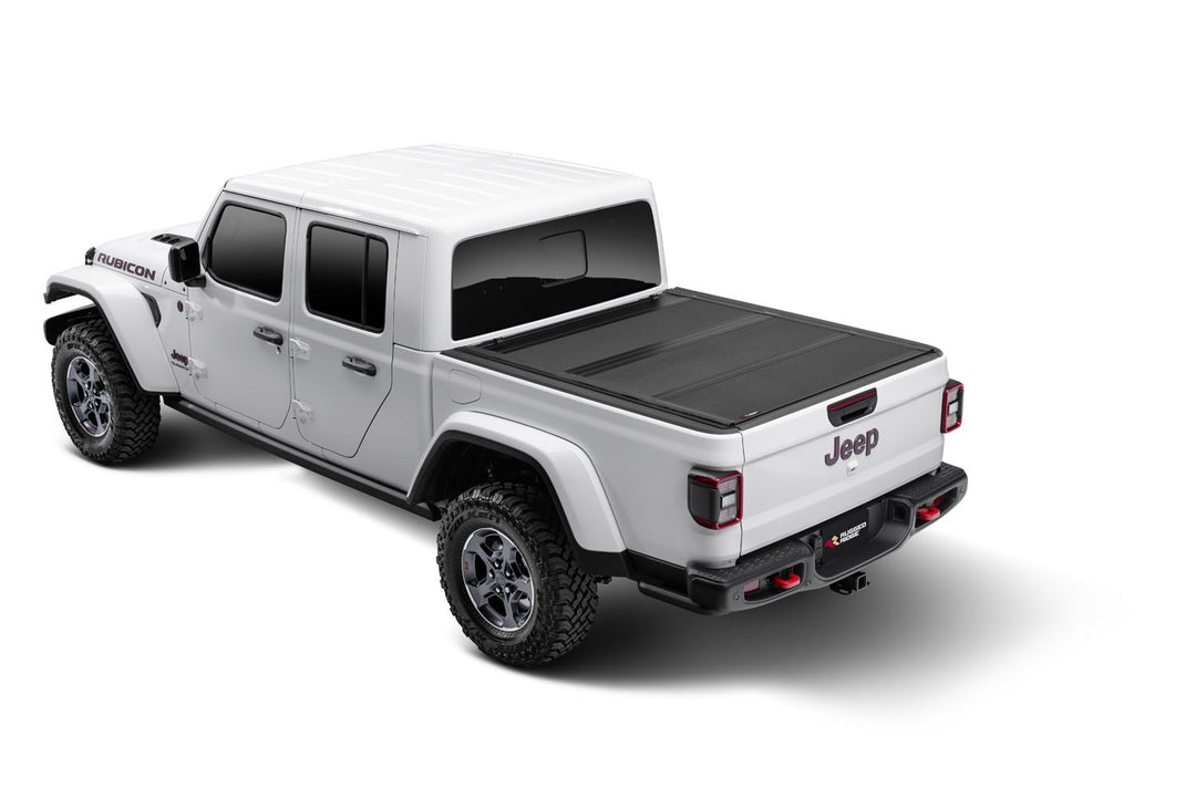 Rugged Ridge 13550.24 Armis Hard Folding Bed Cover with LINE-X Fits 2020-2022 Jeep Gladiator JT