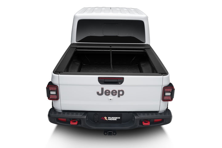 Rugged Ridge 13550.31 Armis Retractable Locking Bed Cover Fits 2020-2022 Jeep Gladiator with Trail Rail