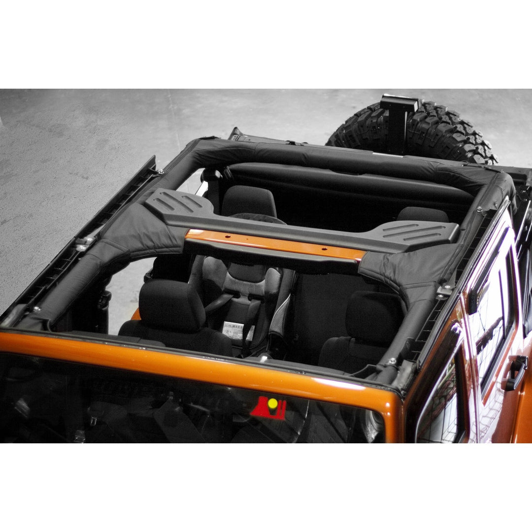 Rugged Ridge 13613.01 Roll Bar Cover Kit Black Fits 2007-2018 Jeep Wrangler JK 4 Door