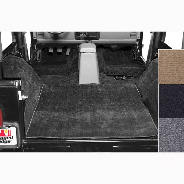 Rugged Ridge 13690.01 Black Deluxe Carpet Kit Fits 1976-1995 Jeep CJ-7 and Wrangler YJ