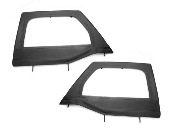 Rugged Ridge 13711.15 Upper Soft Door Kit Black Diamond Fits 2007-2018 Jeep Wrangler JK