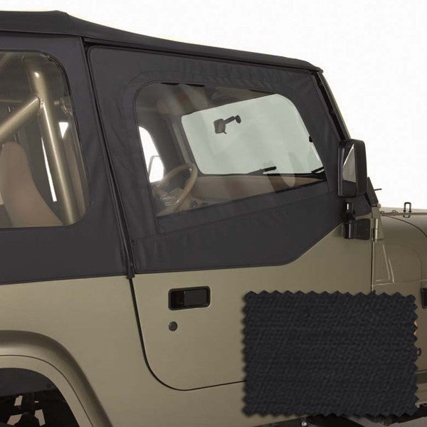 Rugged Ridge 13716.35 Black Upper Door Skin Set Fits 1988-1995 Jeep Wrangler YJ