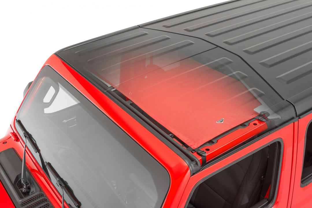 MasterTop 14202502 ShadeMaker Freedom Red Mesh Bimini Top Fits 2018-2023 Jeep Wrangler JL 2 or 4 door