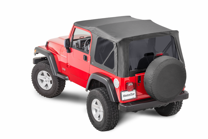 MasterTop 15101235 Replacement Top No Doorskins Tinted Glass Fits 1997-2006 Jeep Wrangler TJ Black Diamond