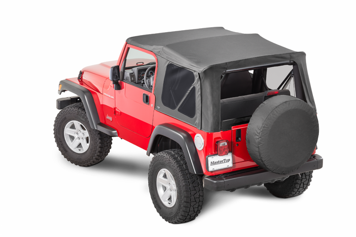 MasterTop 15101235 Replacement Top No Doorskins Tinted Glass Fits 1997-2006 Jeep Wrangler TJ Black Diamond