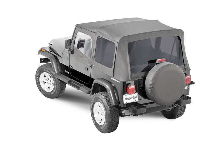 MasterTop 15111135 Replacement Top with Door Skins and Tinted Glass Fits 1988-1995 Jeep Wrangler YJ Black Diamond