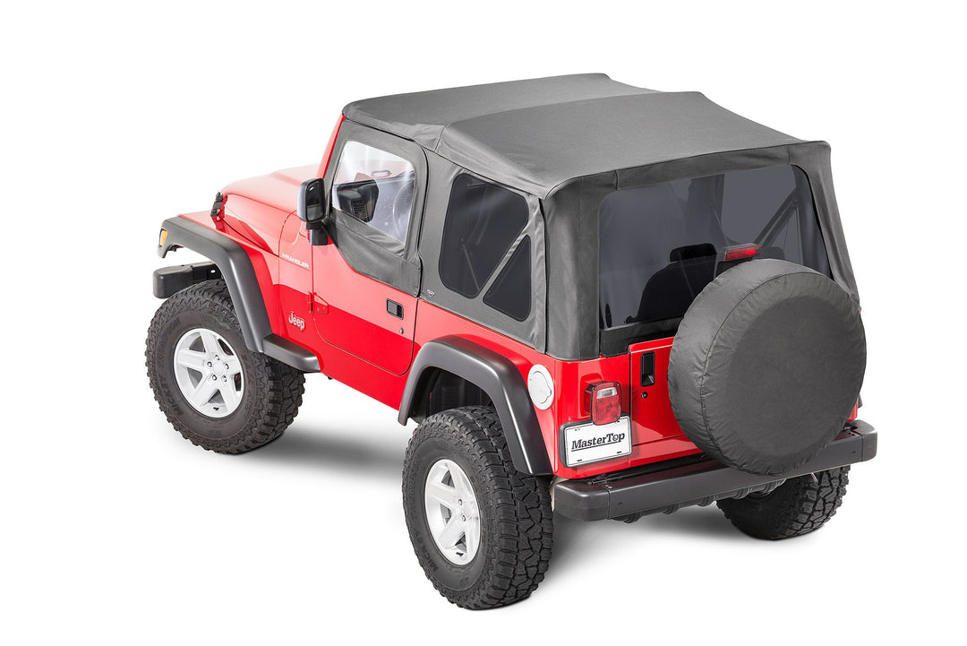 MasterTop 15111235 Replacement Top with Door Skins and Tinted Glass Fits 1997-2006 Jeep Wrangler TJ Black Diamond