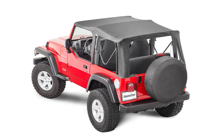 MasterTop 15111235 Replacement Top with Door Skins and Tinted Glass Fits 1997-2006 Jeep Wrangler TJ Black Diamond