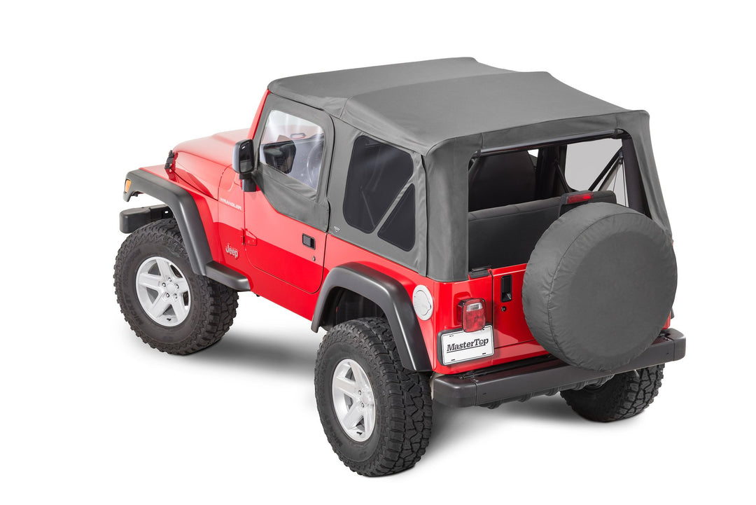 MasterTop 15111235 Replacement Top with Door Skins and Tinted Glass Fits 1997-2006 Jeep Wrangler TJ Black Diamond