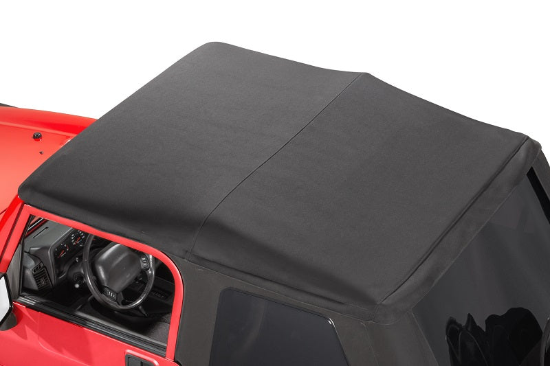 MasterTop 15501024 SkyMaster Fastback Top Fits 2004-2006 Jeep Wrangler Unlimited LJ Black MasterTwill