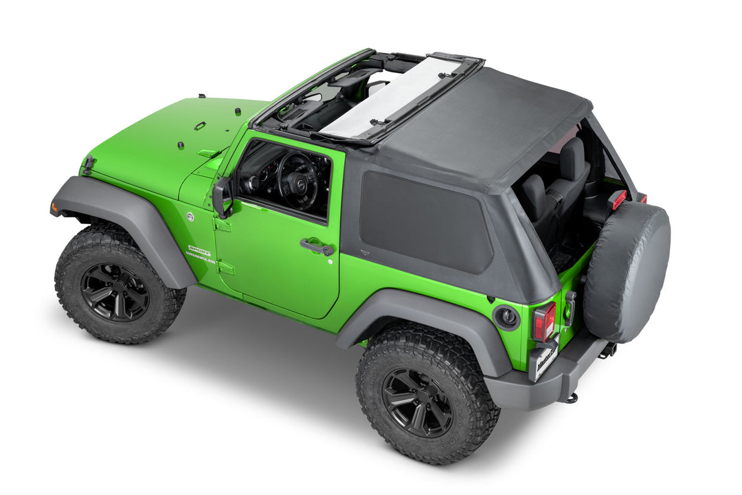 MasterTop 15501324 SkyMaster Fastback Top Fits 2007-2018 Jeep Wrangler JK 2 Door MasterTwill