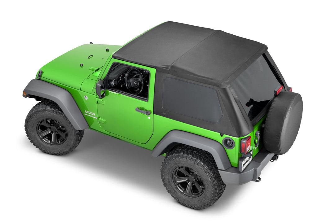 MasterTop 15501335 SkyMaster Fastback Top Fits 2007-2018 Jeep Wrangler JK 2 Door Black Diamond