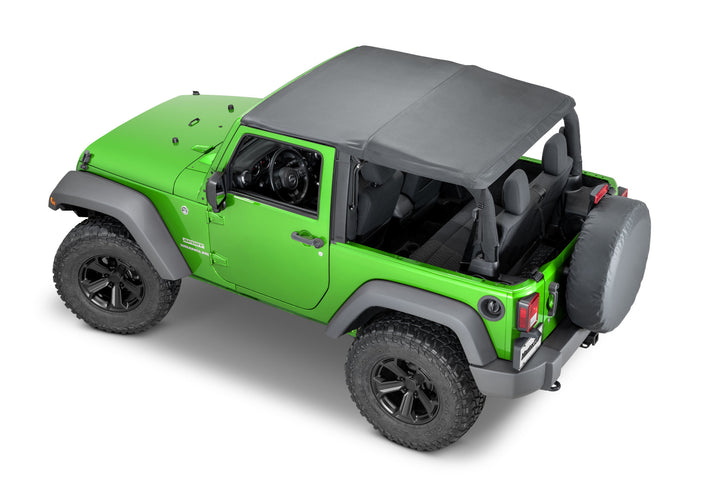 MasterTop 15501335 SkyMaster Fastback Top Fits 2007-2018 Jeep Wrangler JK 2 Door Black Diamond