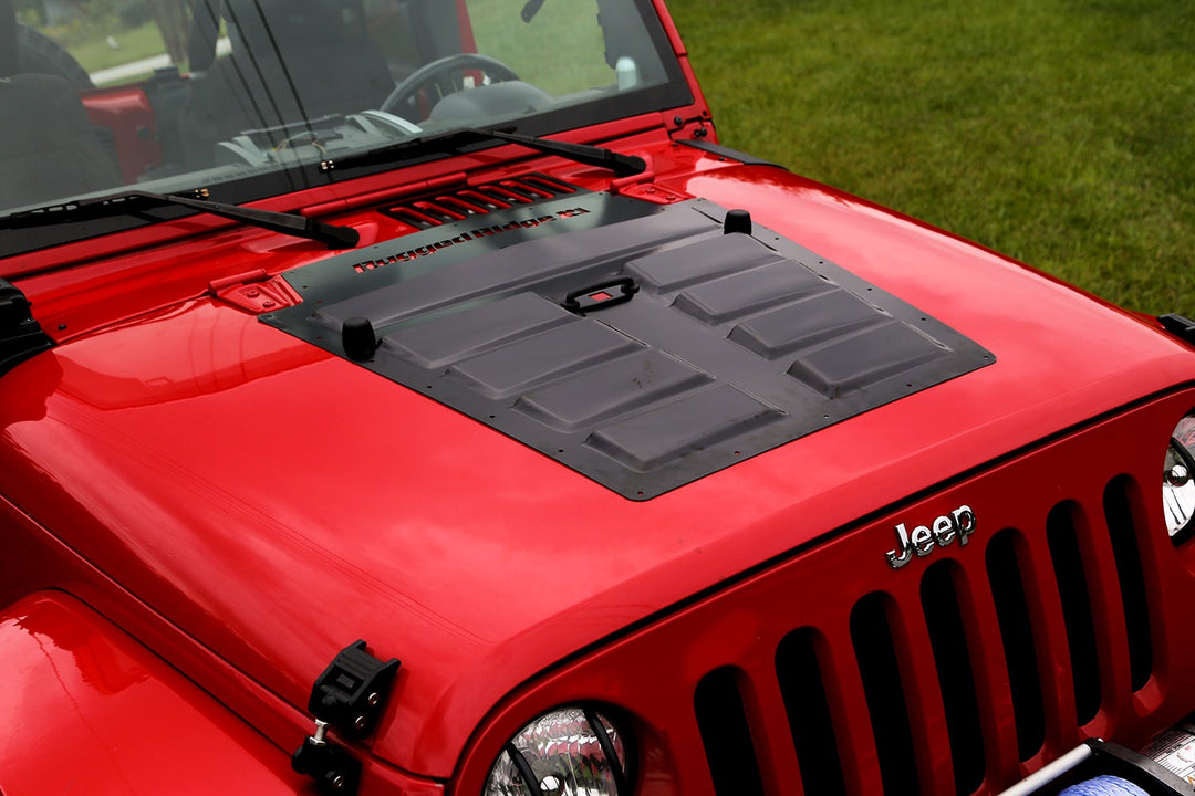 Rugged Ridge 17759.10 Hood Vent Insert Black Fits 2007-2018 Jeep Wrangler JK