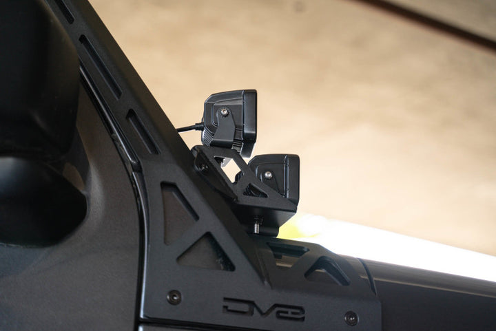 DV8 Offroad 2018+ Jeep Wrangler JLO A Pillar Dual Light Pod Mounts