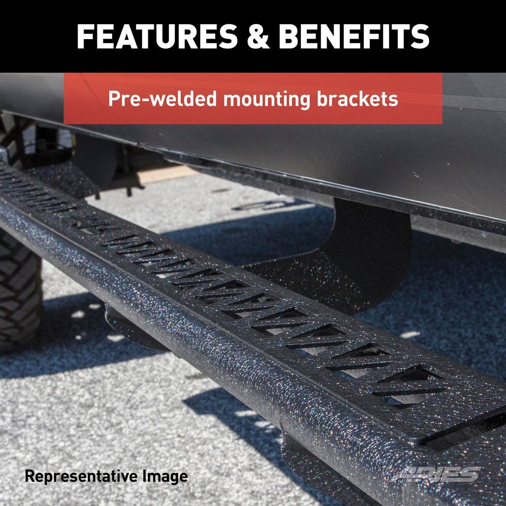 Aries 2074101 Rocker Steps for 07-18 Jeep Wrangler JK 4-Door Unlimited ...