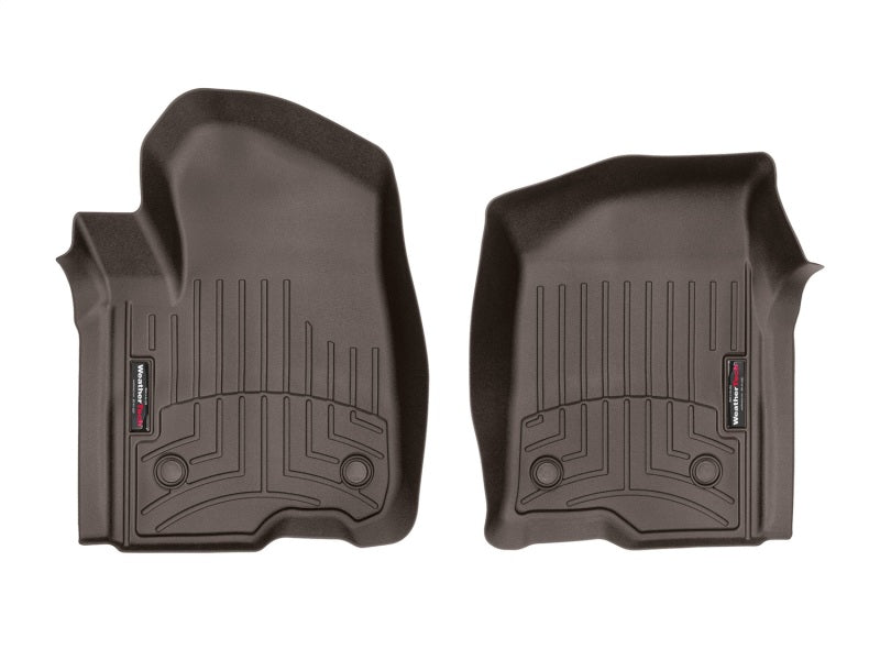 WeatherTech 2019+ Chevrolet Silverado 1500 Crew Cab Front FloorLiner - Cocoa