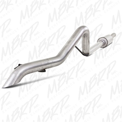 MBRP S5514AL Aluminized 2.5 Inch Off-Road Tail Pipe Fits 2007-2011 Jeep Wrangler JK 2 and 4 Door