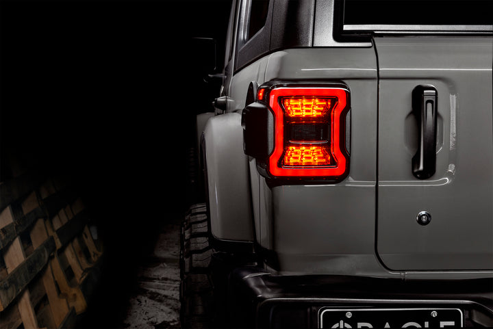 ORACLE Lighting 5852-504 Black Series”LED Tail Lights Fits 2018-Current Jeep Wrangler JL