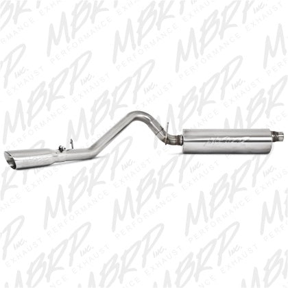 MBRP S5512409 T409 Stainless 2.5 Inch Cat Back Single Fits 1997-1999 Jeep Wrangler TJ
