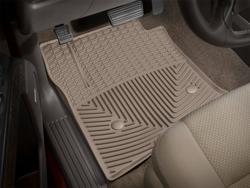 WeatherTech 14+ Chevrolet Silverado Front Rubber Mats - Tan