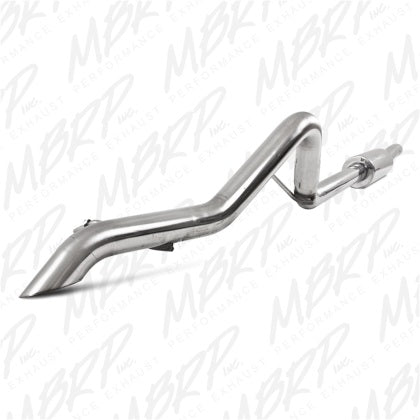 MBRP S5514409 T409 Stainless 2.5 Inch Off-Road Tail Pipe Fits 2007-2011 Jeep Wrangler JK 2 and 4 Door