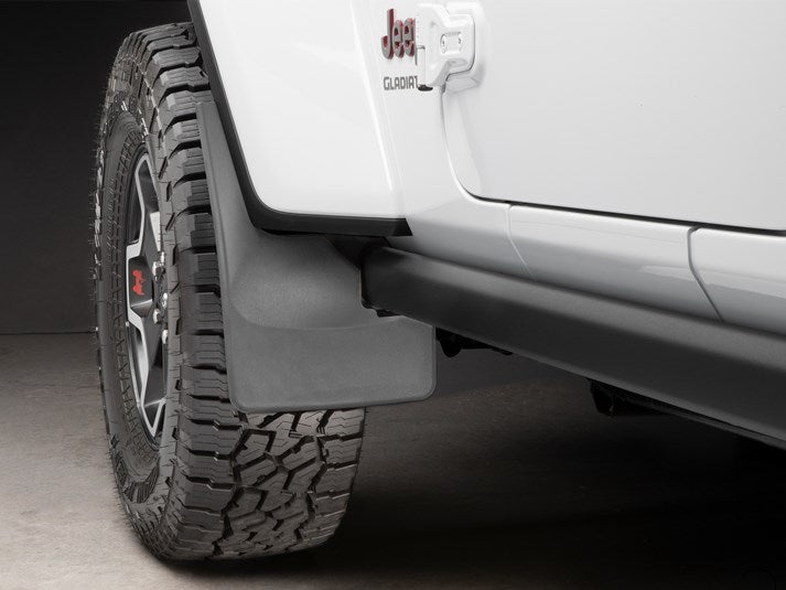 WeatherTech 110100 No Drill Front Mudflap Set Fits 2018-Current Jeep Wrangler JL and Gladiator Rubicon Models