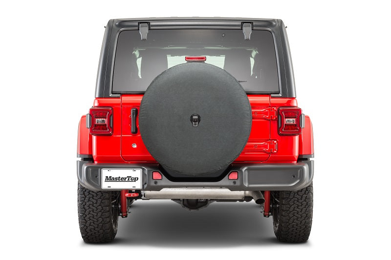 MasterTop 14633635 Spare Tire Cover 33 Inch Fits 2018-2022 Jeep Wrangler JL | JLU Black Diamond