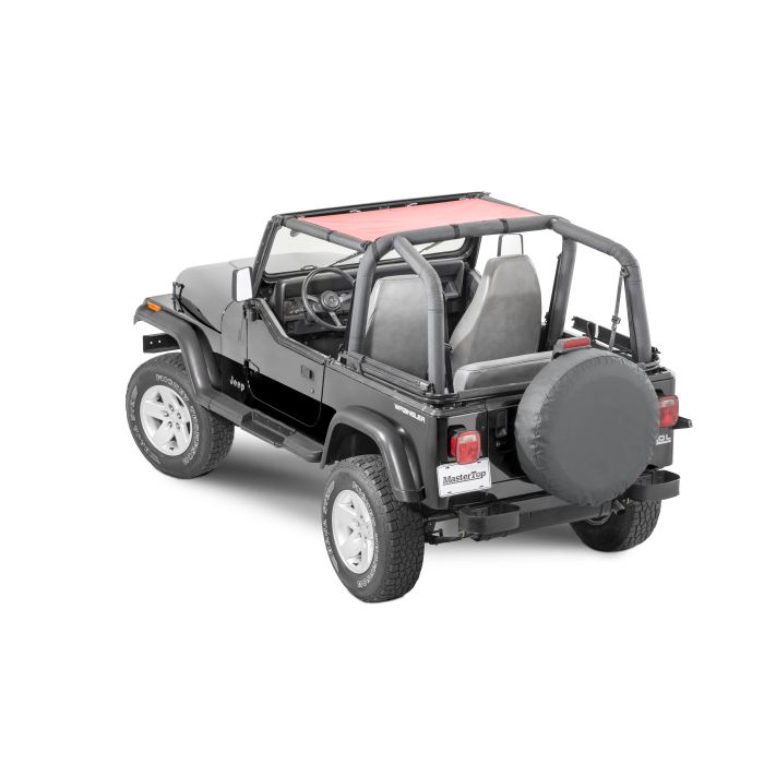 MasterTop 14200102 Red Mesh Bimini Top ShadeMaker Fits 1987-1995 Wrangler YJ