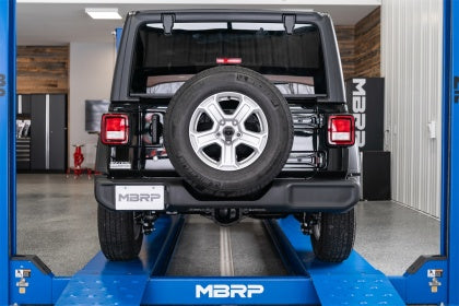 MBRP S5533304 T304 Stainless 2.5 Inch Cat Back Single Fits 2018-Current Jeep Wrangler JL 2 and 4 Door