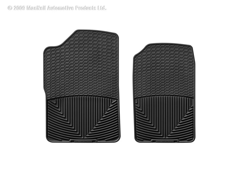 WeatherTech 88-99 GMC Sierra Extended Cab Front Rubber Mats - Black