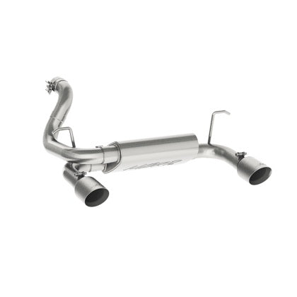 MBRP S5529409 T409 Stainless 2.5 Inch Axle Back Dual Exhaust Fits 2018-Current Jeep Wrangler JL 2 and 4 Door