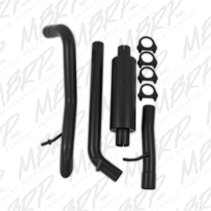MBRP S5530BLK Black Coated 2.5 Inch Cat Back Single Fits 2012-2018 Jeep Wrangler JK 2 and 4 Door