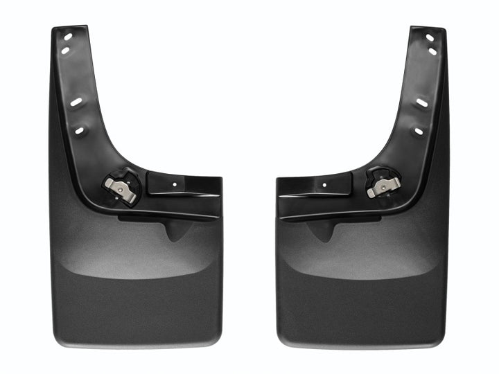 WeatherTech 14+ Chevrolet Silverado No Drill Mudflaps - Black