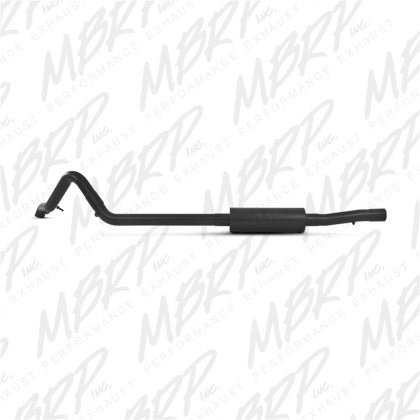MBRP S5514BLK Black Coated 2.5 Inch Off-Road Tail Pipe Fits 2007-2011 Jeep Wrangler JK 2 and 4 Door